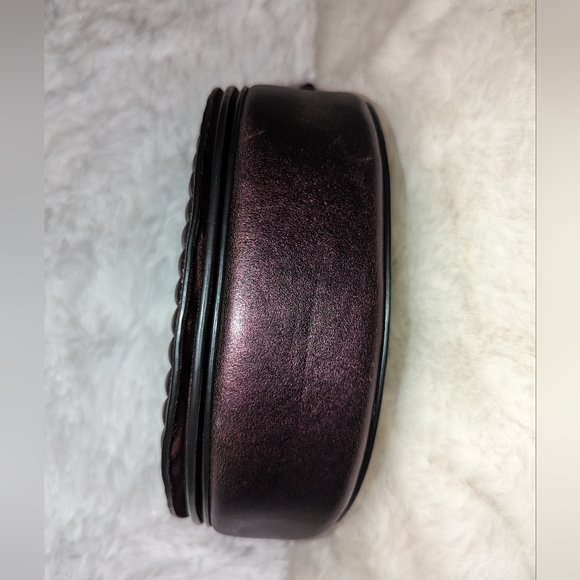 Coach Ellen Metallic Crimson Linear Quilting Nappa Leather Crossbody Bag VGUC - Picture 9 of 16